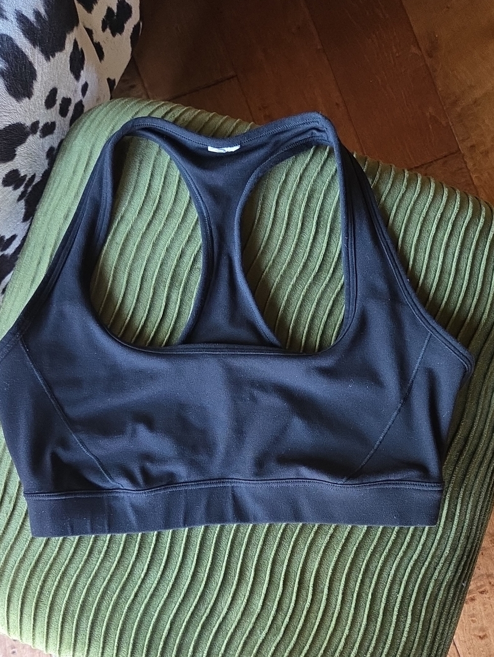 Fabletics Black Racerback Sports Bra
